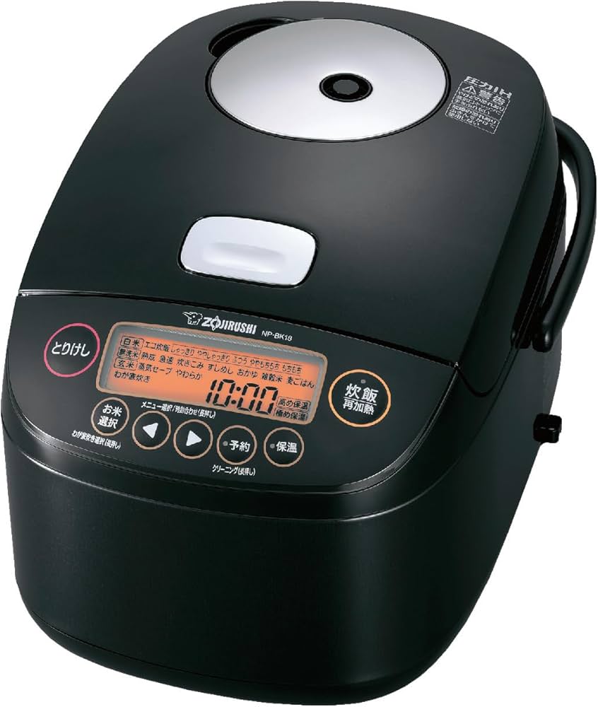 Amazon.co.jp: 象印マホービン 炊飯器 1升炊き ブラック NP-BK18-BA