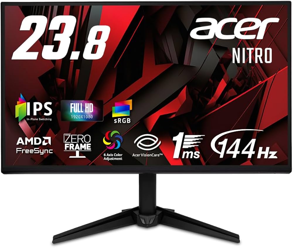Amazon.co.jp: Acer 23.8インチ フルHD 144Hz 1ms(VRB) IPS 非光沢