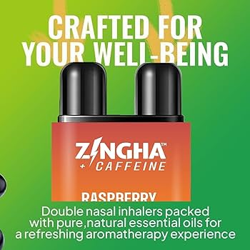 Amazon.com: Z!NGHA Caffeinated Nasal Inhaler Stick - 4 Pack Fruit