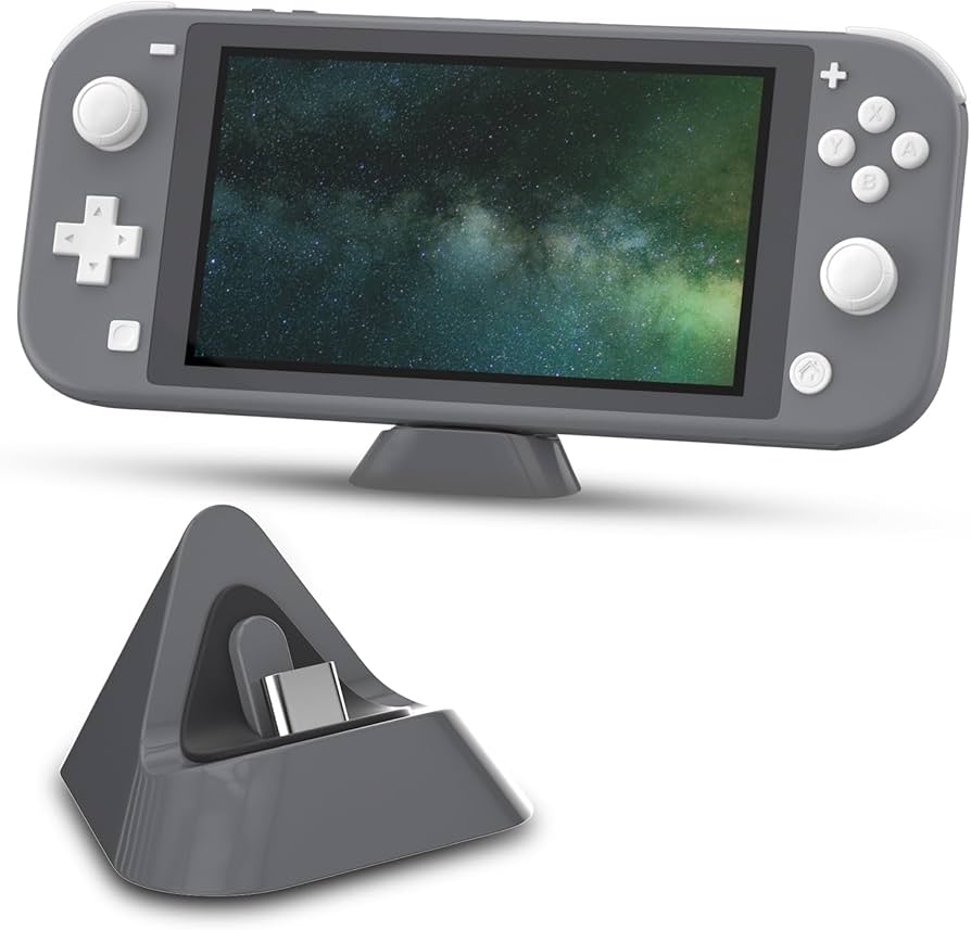 Amazon.com: ECHZOVE Gray Charging Dock for Nintendo Switch Lite