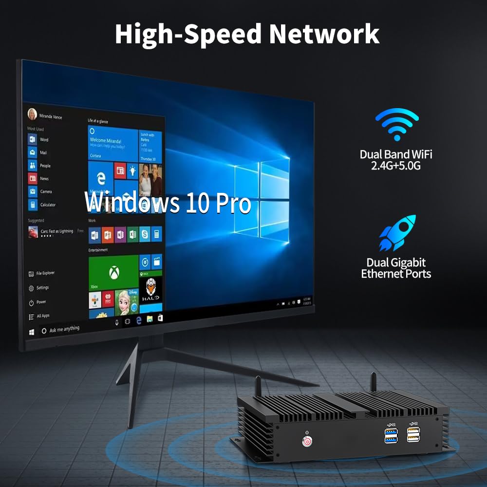 Amazon.co.jp: ミニ PC Core i7-5500U Windows 10 Pro、メモリ 8GB +