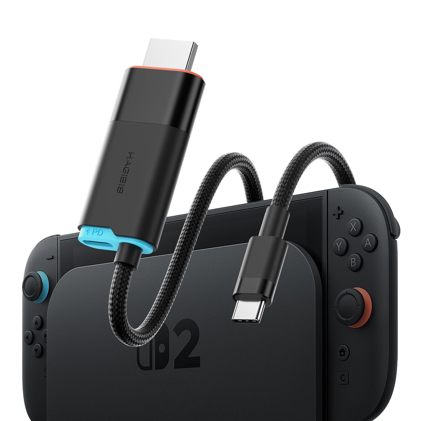 Hagibis Switch2 Dock for Nintendo Switch1/2 & Switch OLED, USB C