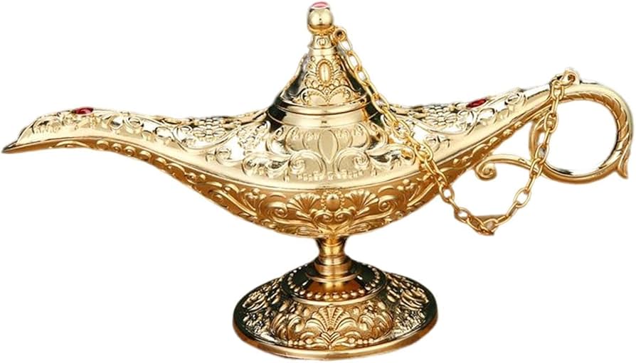 Amazon.co.jp: ヴィンテージスタイル アラジン ランプ 精霊 アート