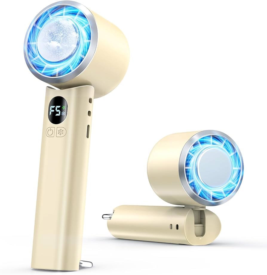 Amazon | 【2025革新＆超高速モーター搭載】 携帯扇風機 冷却プレート