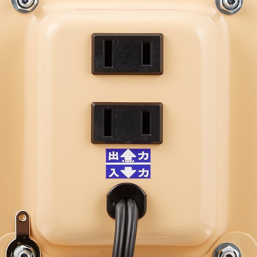 Amazon.co.jp｜日章工業 変圧器 海外 普及型 AC110V~AC127V→AC100V