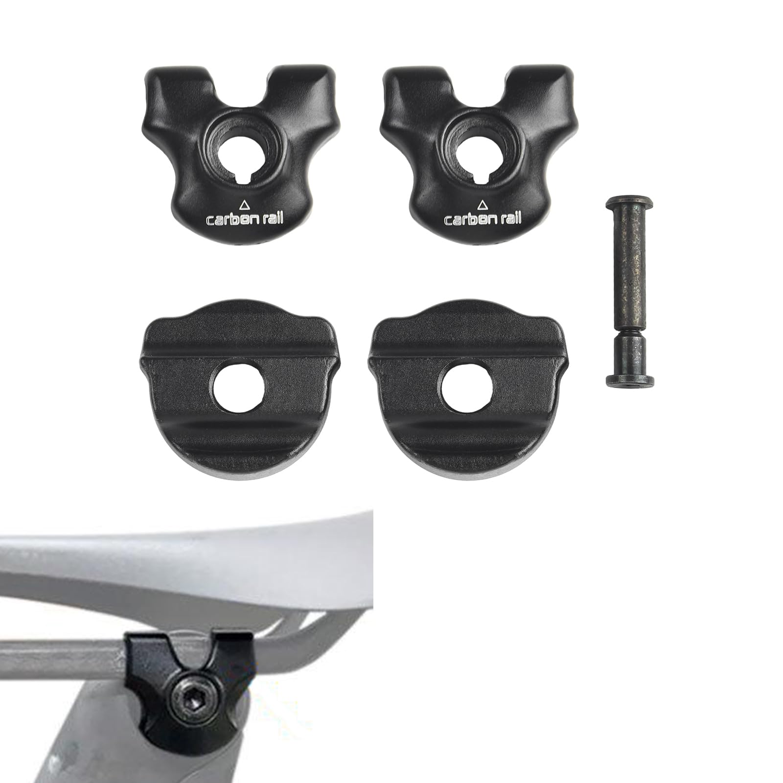 Amazon.co.jp: カーボンサドルレールアダプター用バイクシートポスト