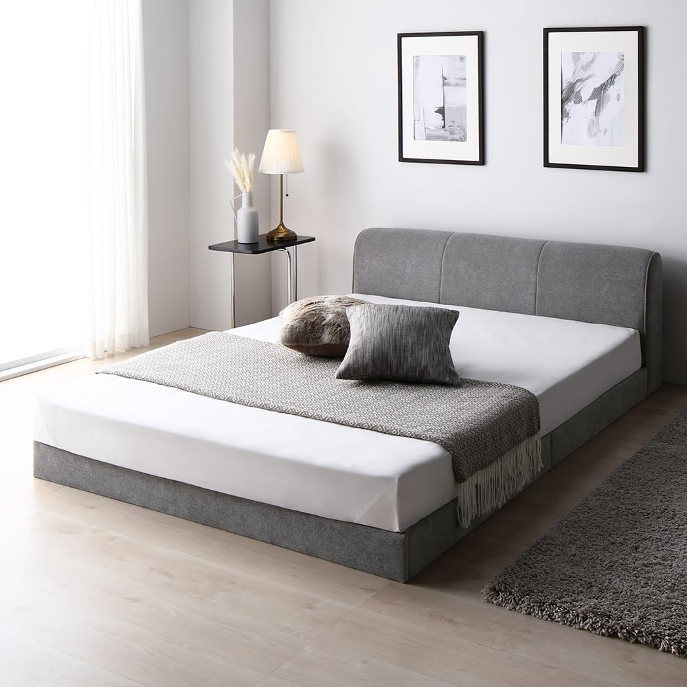 Amazon｜RASIK ベッド シングル フレームのみ グレー ファブリック