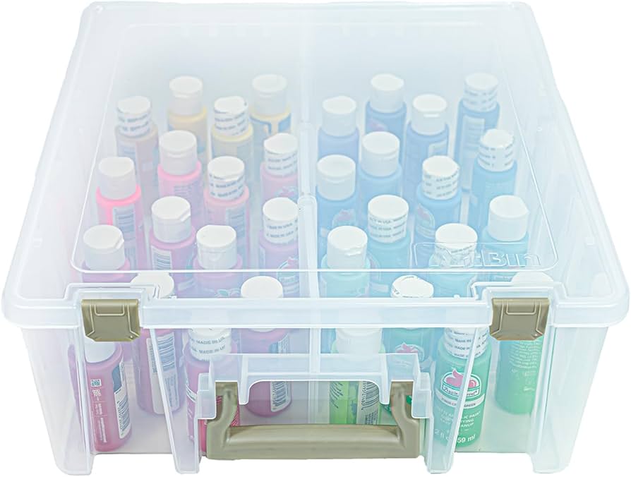 Amazon.com: ArtBin 6990AB Super Satchel Double Deep Compartment