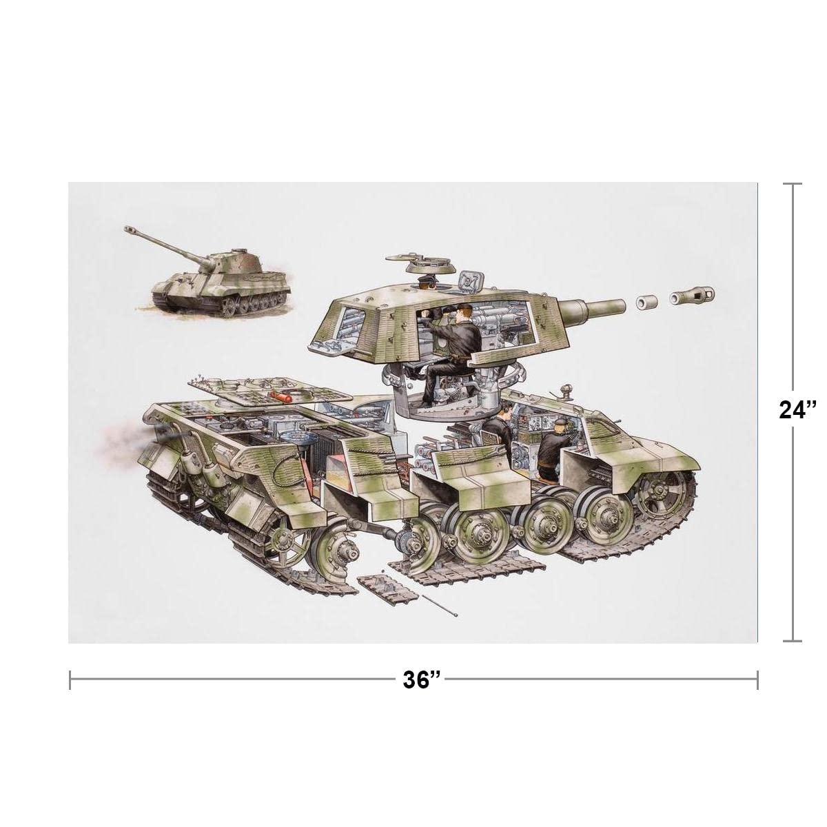 Amazon.com: Cross section German World War II Tiger II Tank Cool