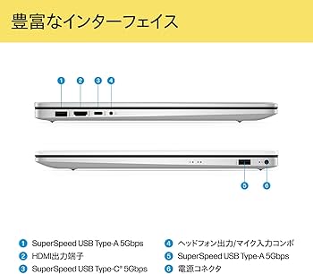 Amazon.co.jp: HP ノートパソコン 17s-cu 2023年モデル 17.3