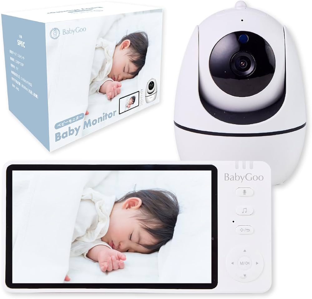 Amazon.co.jp: BabyGoo ベビーモニター 見守りカメラ wifi不要 5インチ