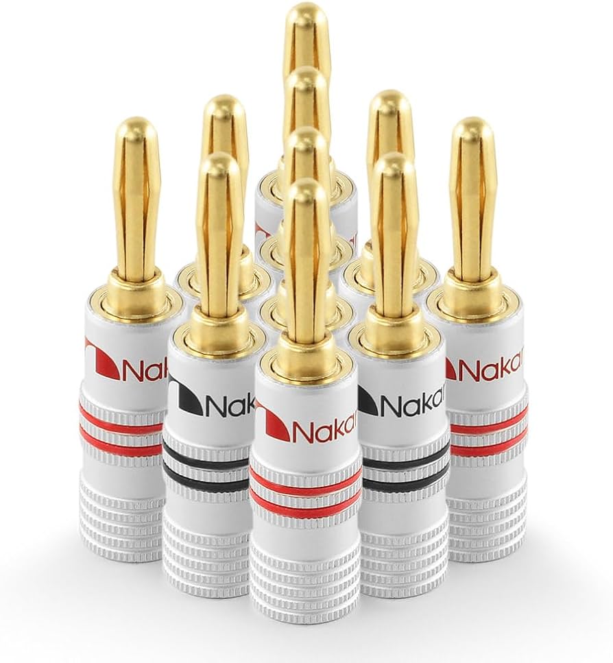 Amazon | Nakamichi バナナプラグ banana plugs 24K金メッキ