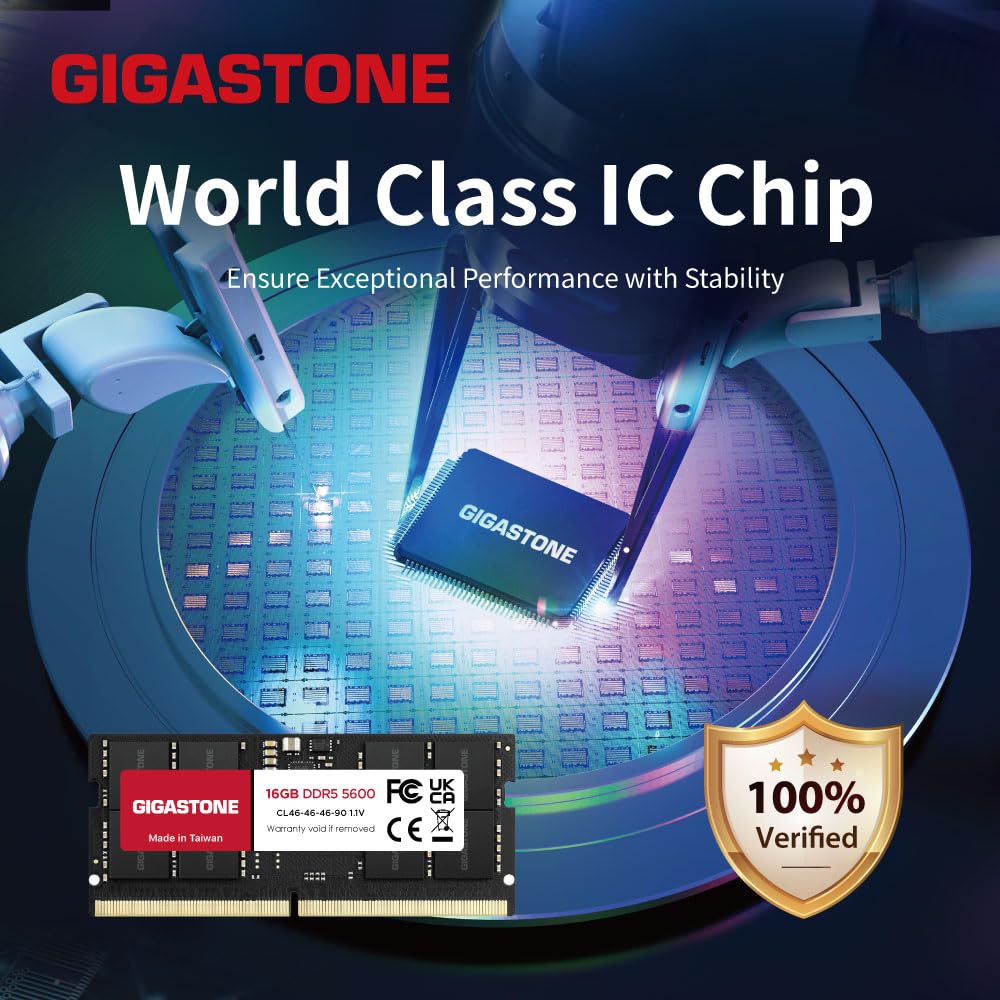 Amazon.co.jp: 【メモリ DDR5】GIGASTONE 16GBx1枚 (16GB Kit) DDR5