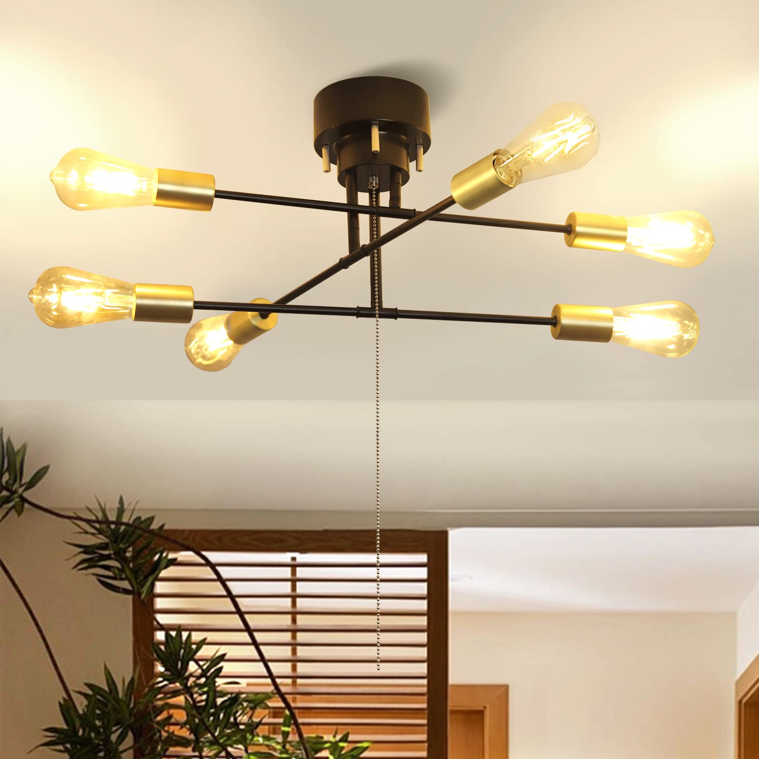 Amazon.co.jp : DINGLILED シーリングライト6灯 ペンダントライト