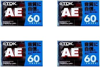 Amazon | TDK オーディオカセットテープ AE 60分4巻パック [AE-60X4G