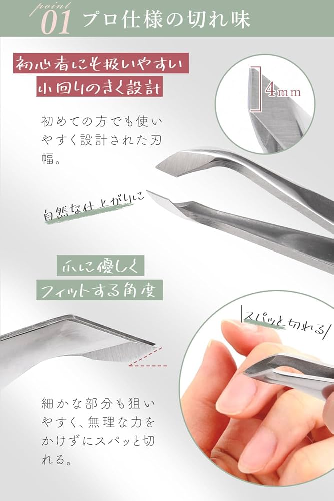 Amazon.co.jp: 甘皮 ニッパー 【麗爪】 甘皮処理 キューティクル