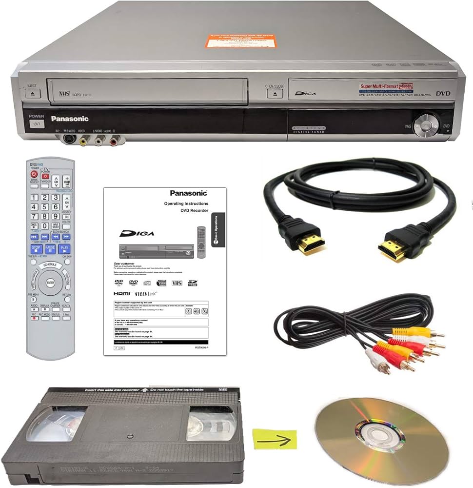 Amazon.com: Panasonic VHS to DVD Recorder VCR Combo w/Remote, HDMI