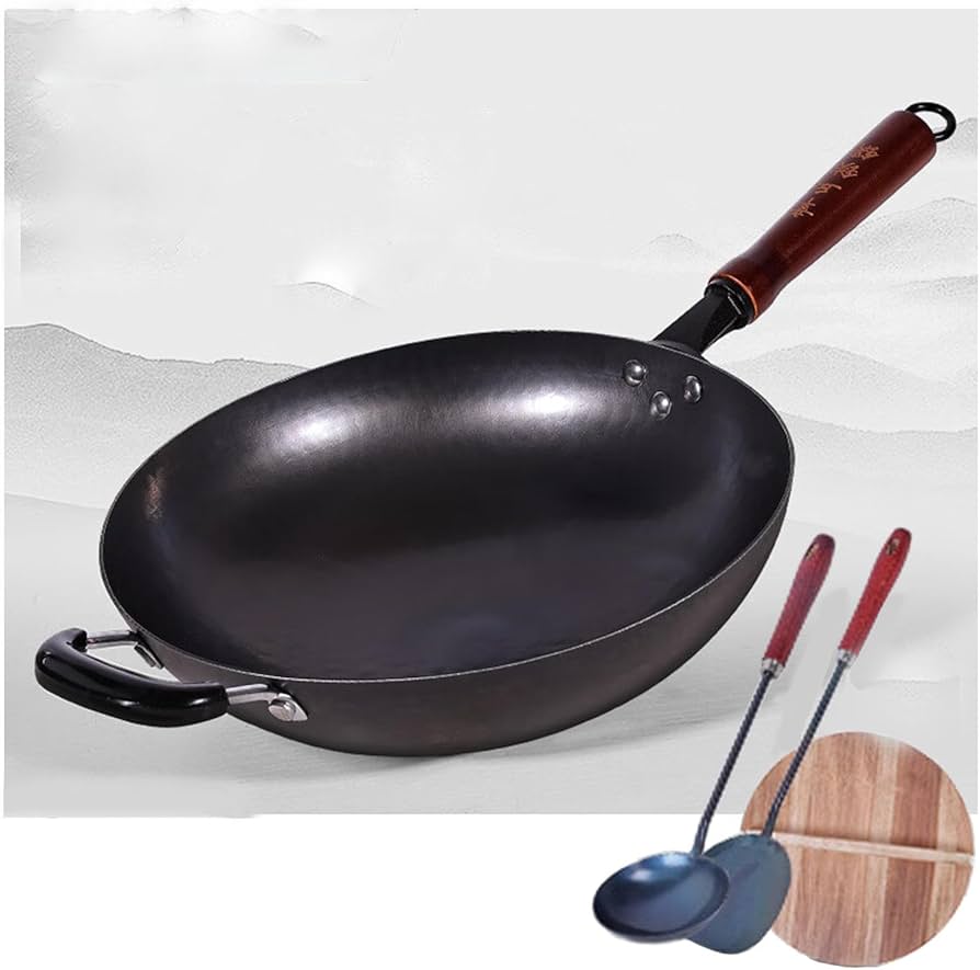 Amazon | 中華鍋, テフロン加工のフライパン こびりつきにくいノン