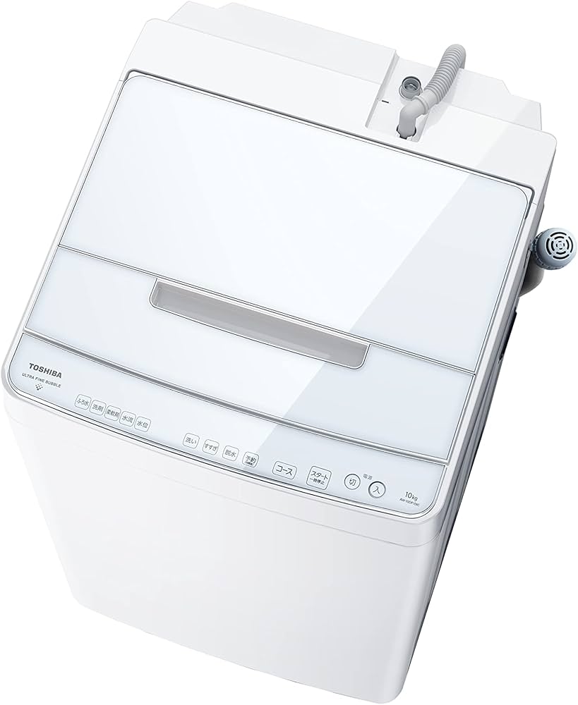 Amazon.co.jp: 東芝 全自動洗濯機 10kg グランホワイト AW-10DP1 (W