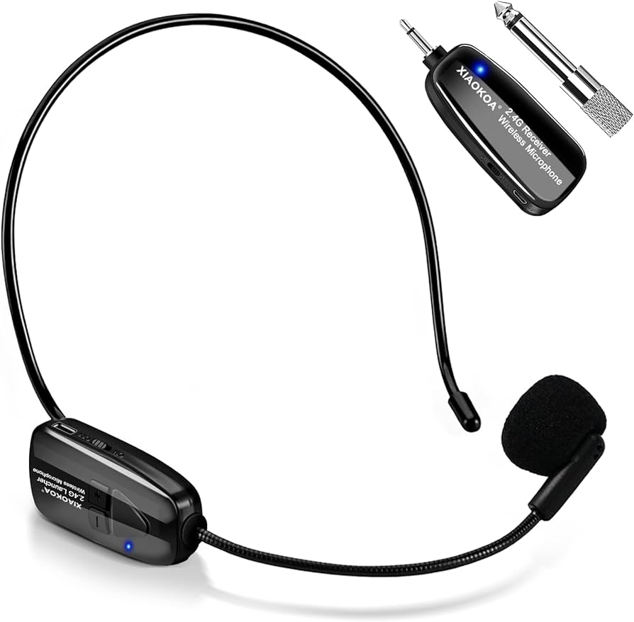 Amazon.co.jp: 【技適マーク認証済】ワイヤレスマイク2.4G ヘッド