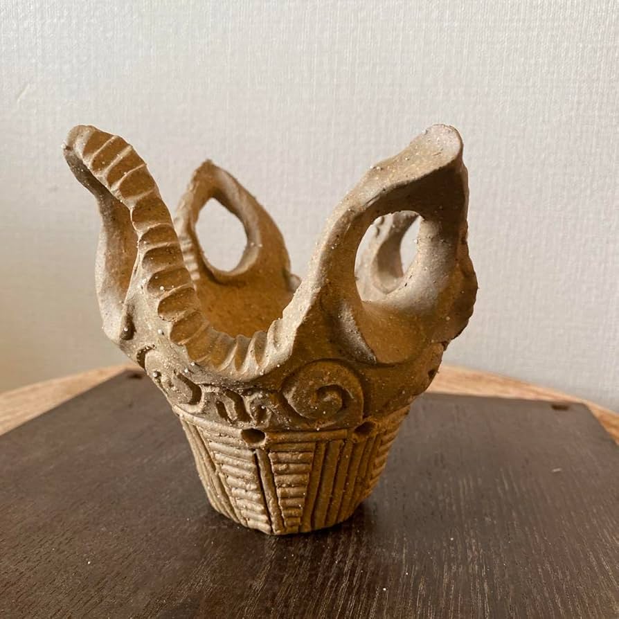 Amazon.co.jp: 縄文土器デザインミニ植木鉢本焼き : DIY・工具・ガーデン