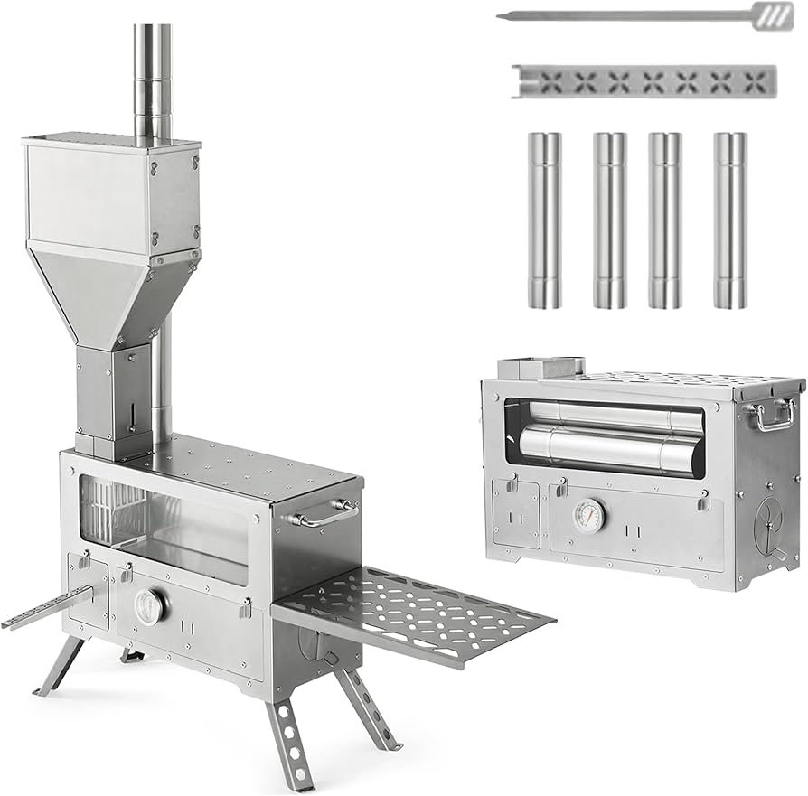 Amazon.co.jp: Naturehike ペレットストーブ 自動排煙 燃焼時間6h