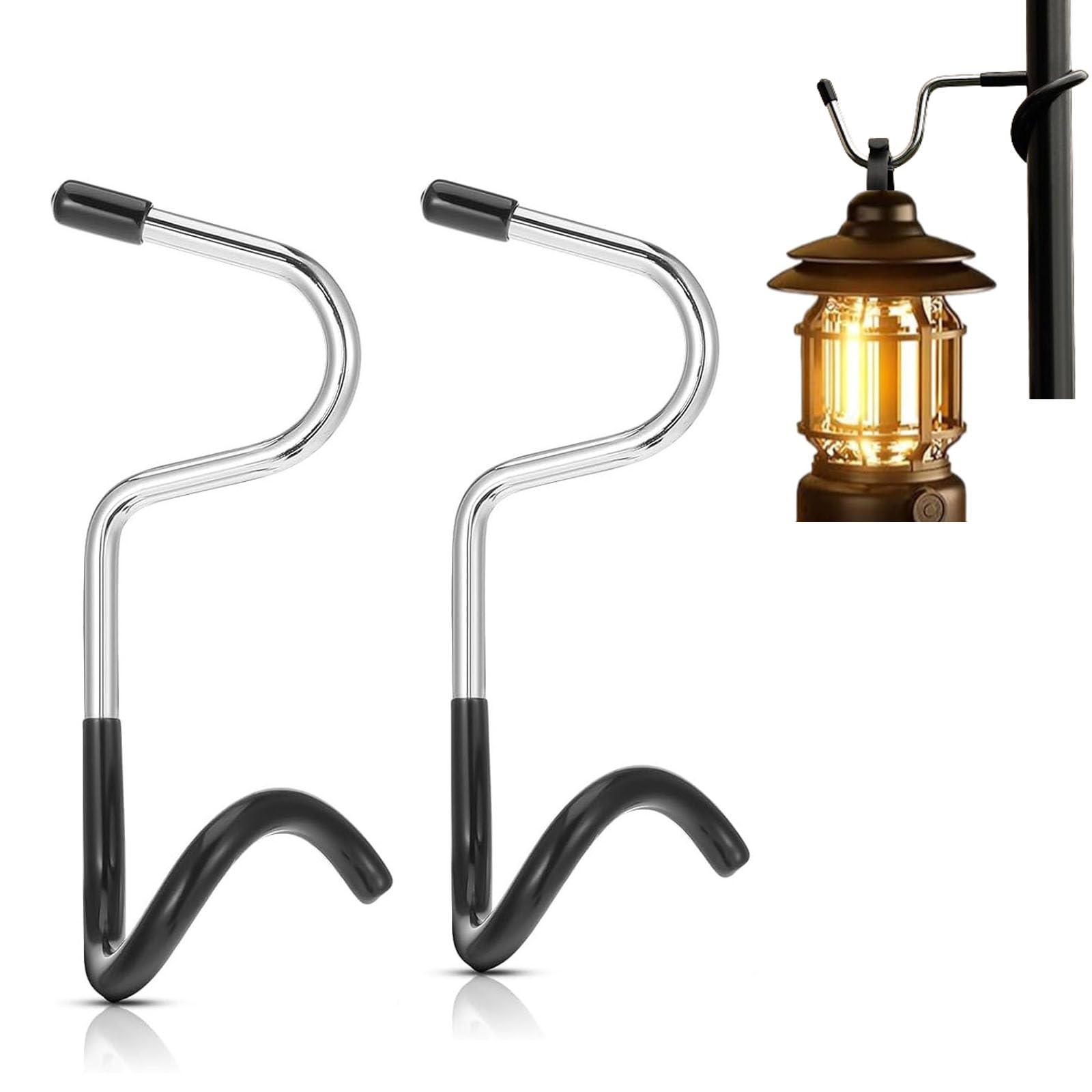 Amazon.co.jp: ランタンハンガー 2本セット 多機能 滑りにくい S型