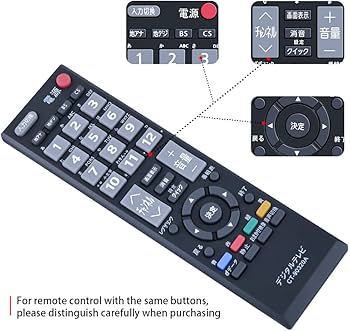 Amazon | テレビリモコン CT-90320A for 東芝 TOSHIBAテレビリモコン