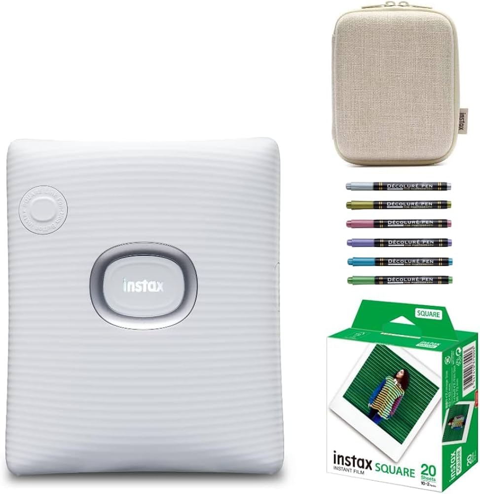 Amazon.co.jp: Instax SQUARE Link Square Link (20 Film & Case & Pen