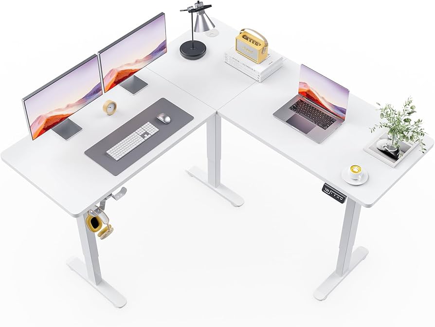 Amazon.co.jp: Alebert｢アレベルト｣ 電動式 昇降デスク 昇降式デスク L