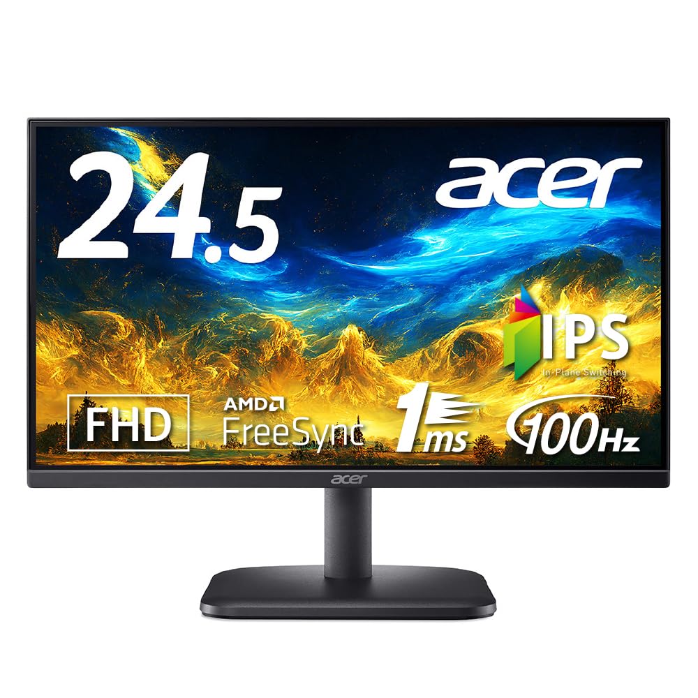 Amazon.co.jp: Acer モニター 24.5インチ IPS フルHD 100Hz 1ms