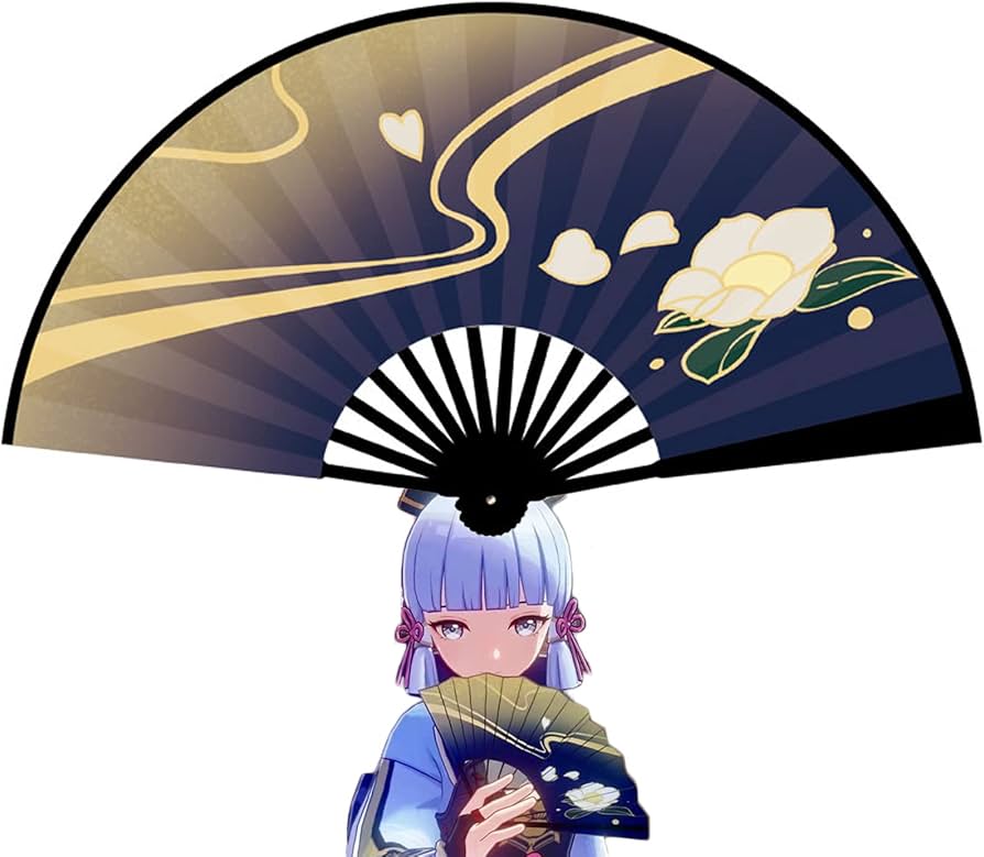 Amazon.co.jp: 原神 神里綾華 扇子 レーディス メンズ おしゃれ 人気