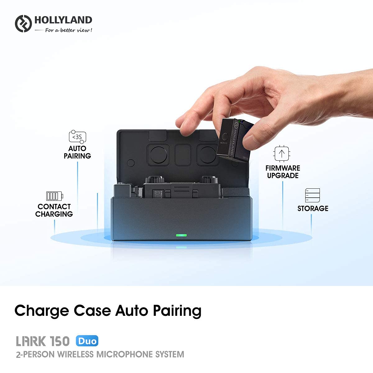 Amazon | Hollyland Lark 150 ワイヤレスマイク スマホ外付けマイク