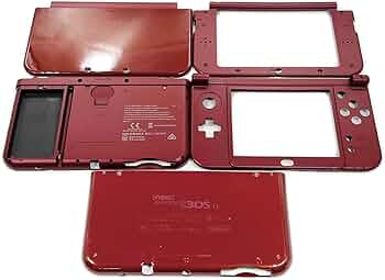 Amazon.co.jp: ダークレッド 3DSLL エクストラハウジングケースシェル