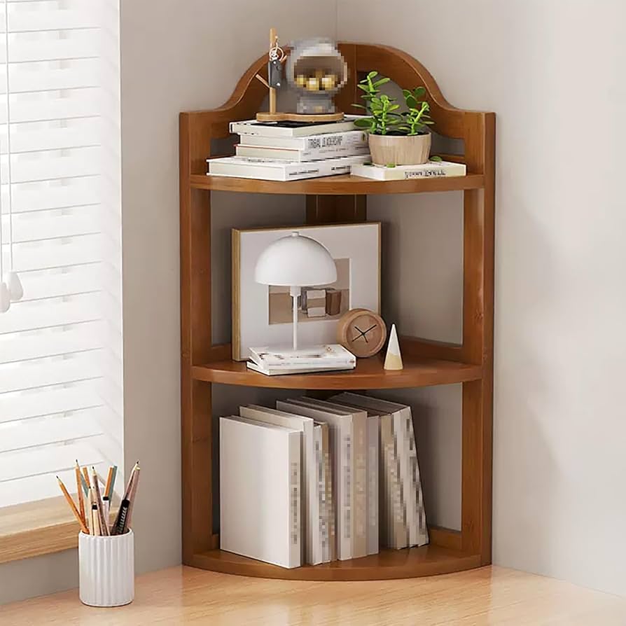 Amazon.co.jp: JIAOCKJIAO 竹製卓上整理棚、デスク上収納ラック