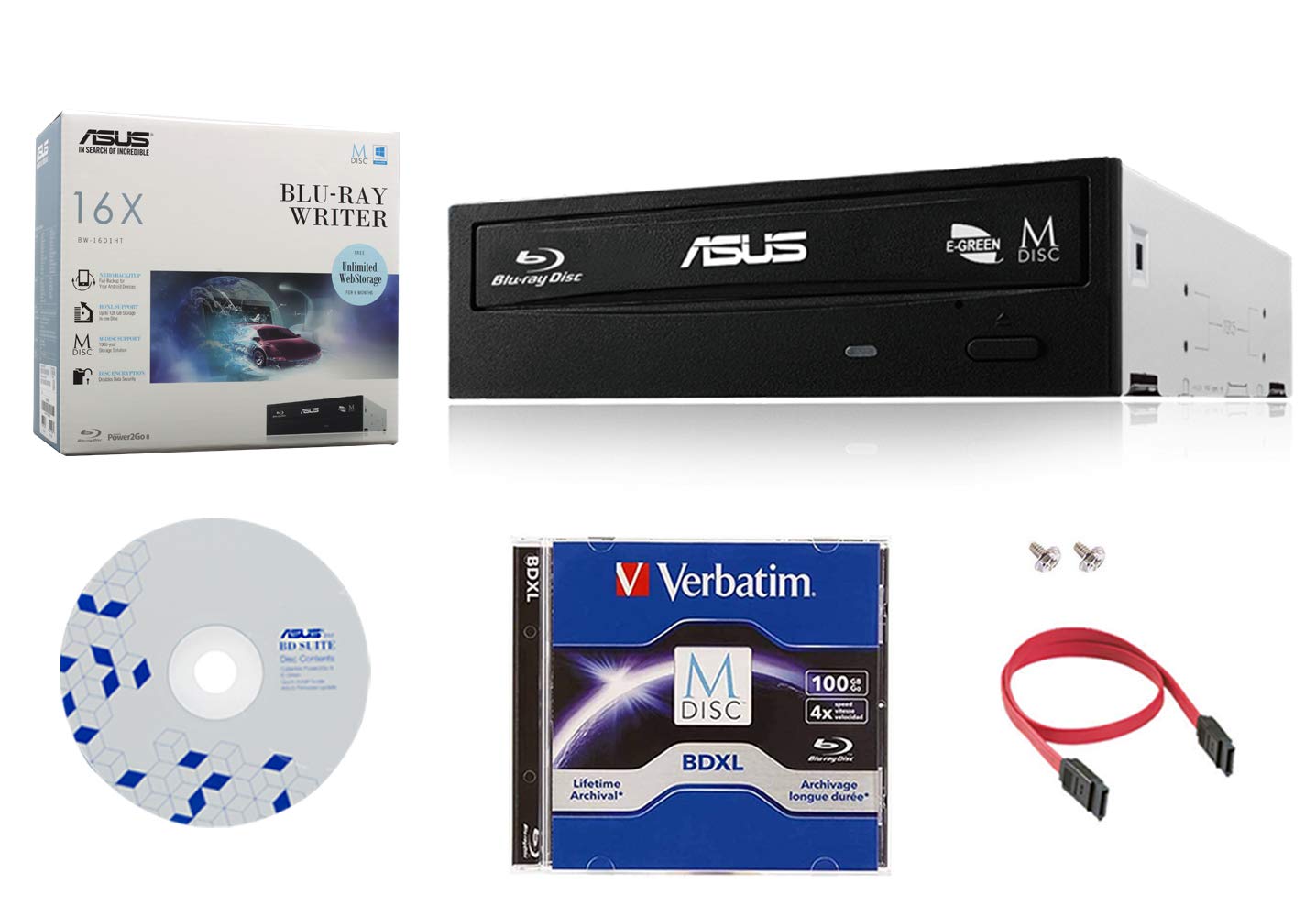 Amazon.co.jp: Asus 16X -BW-16D1HT Internal Blu-ray Burner Bundle