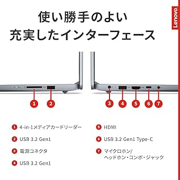 Amazon.co.jp: Lenovo ノートパソコン パソコン IdeaPad Slim3 14.0