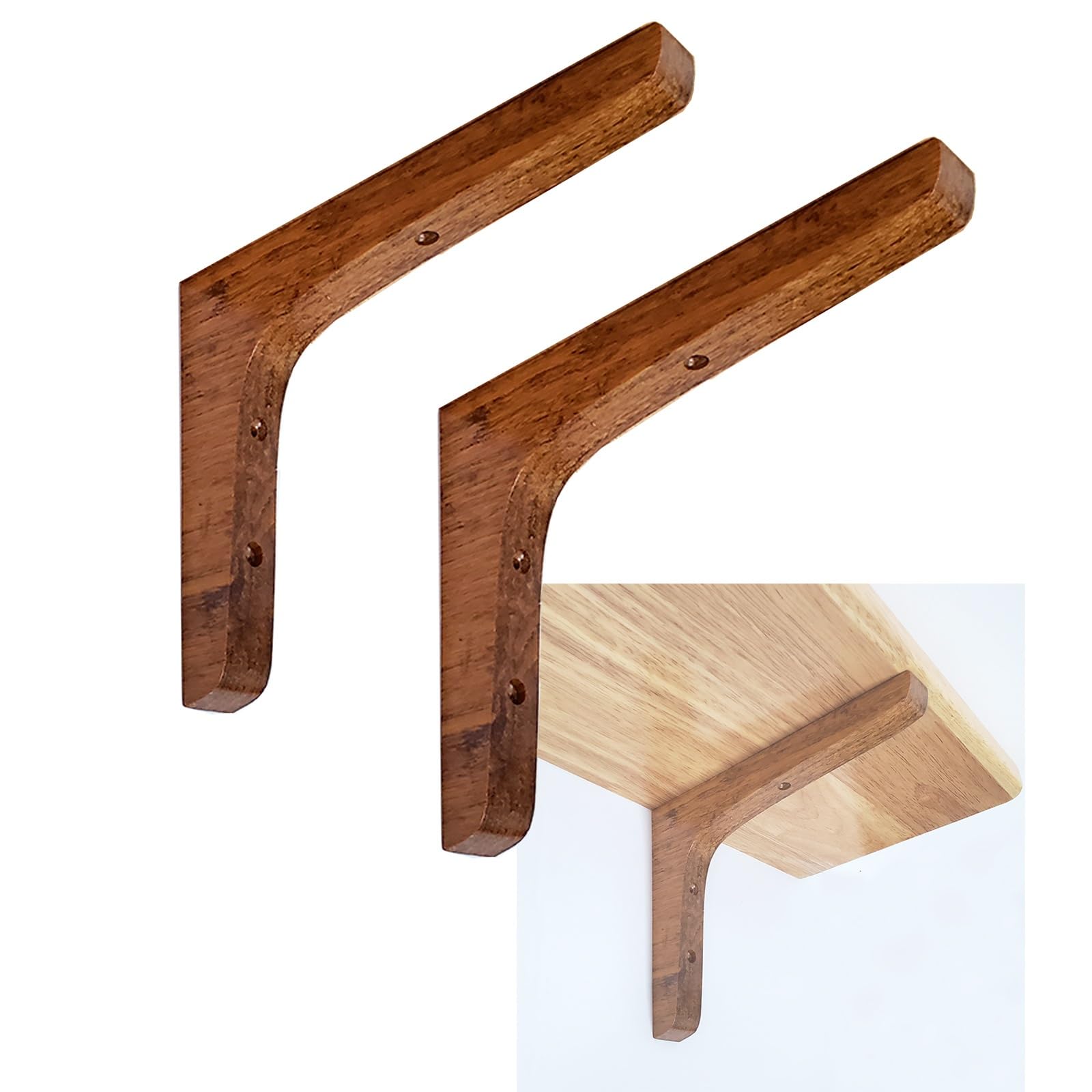 Amazon.co.jp: 棚受け L字型 木製ブラケット 棚サポート 棚受け 金物
