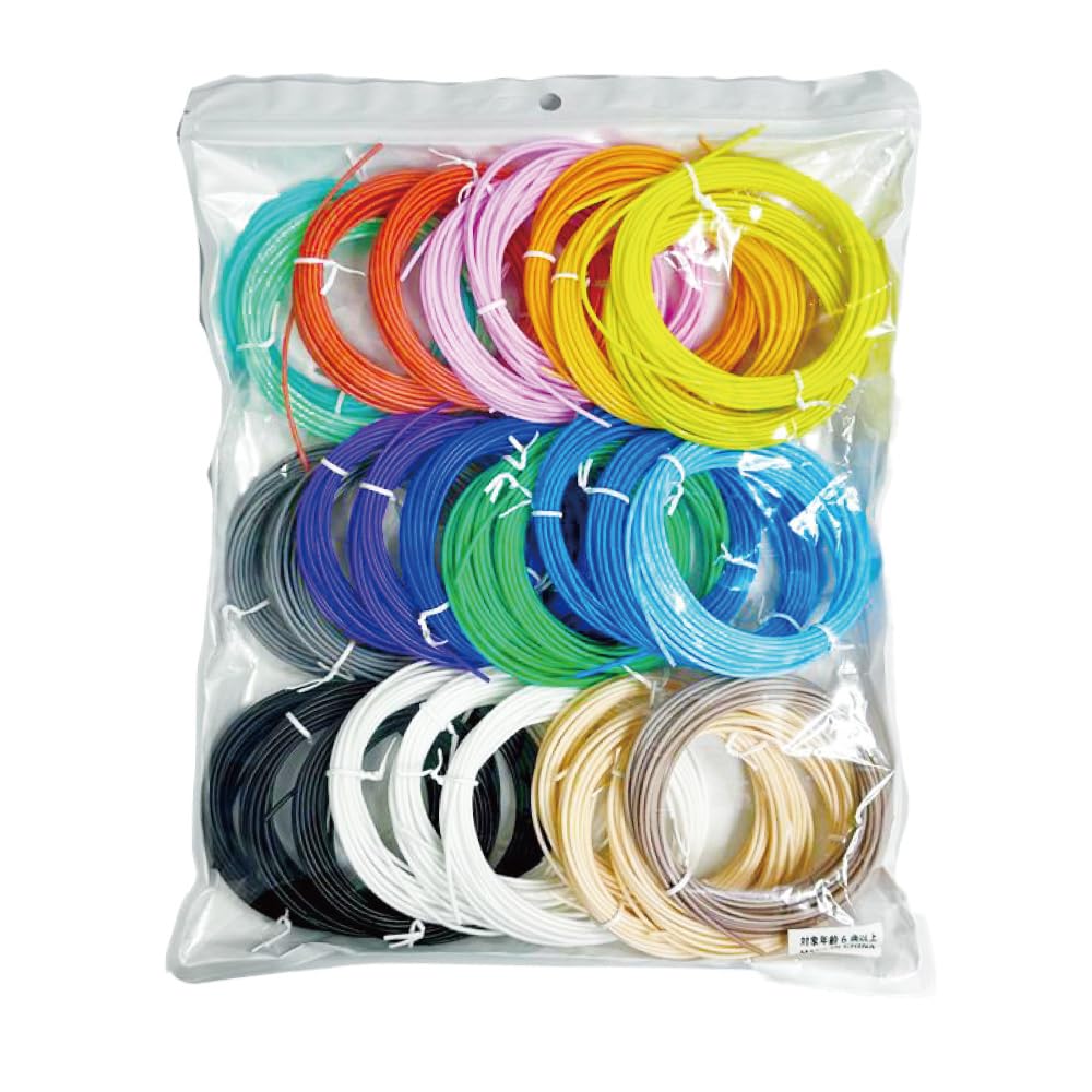 Amazon.co.jp: フィラメントセット 17色 30個 3Dペン PCL フィラメント