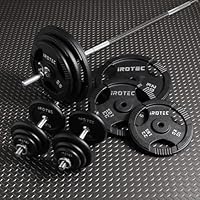 Amazon | IROTEC（アイロテック）バーベル ダンベル 140KGセット/ 筋