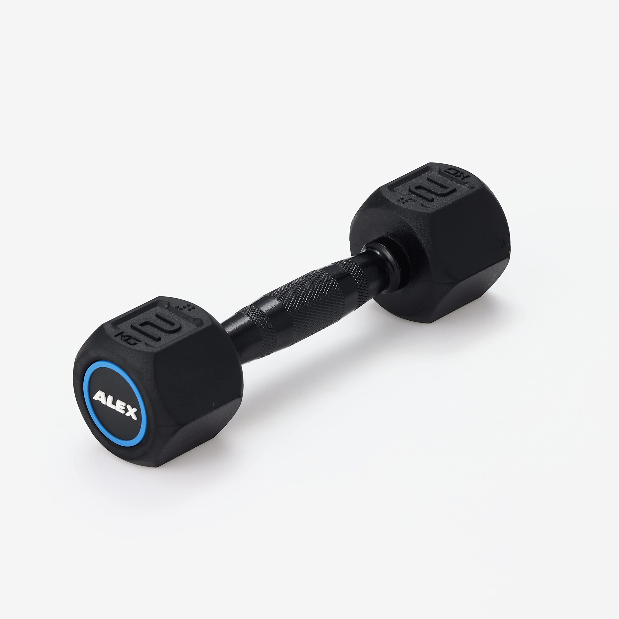 Amazon | ALEX アレックス ラバーHEXダンベル 2kg DB-HRD-BL-2K | Alex