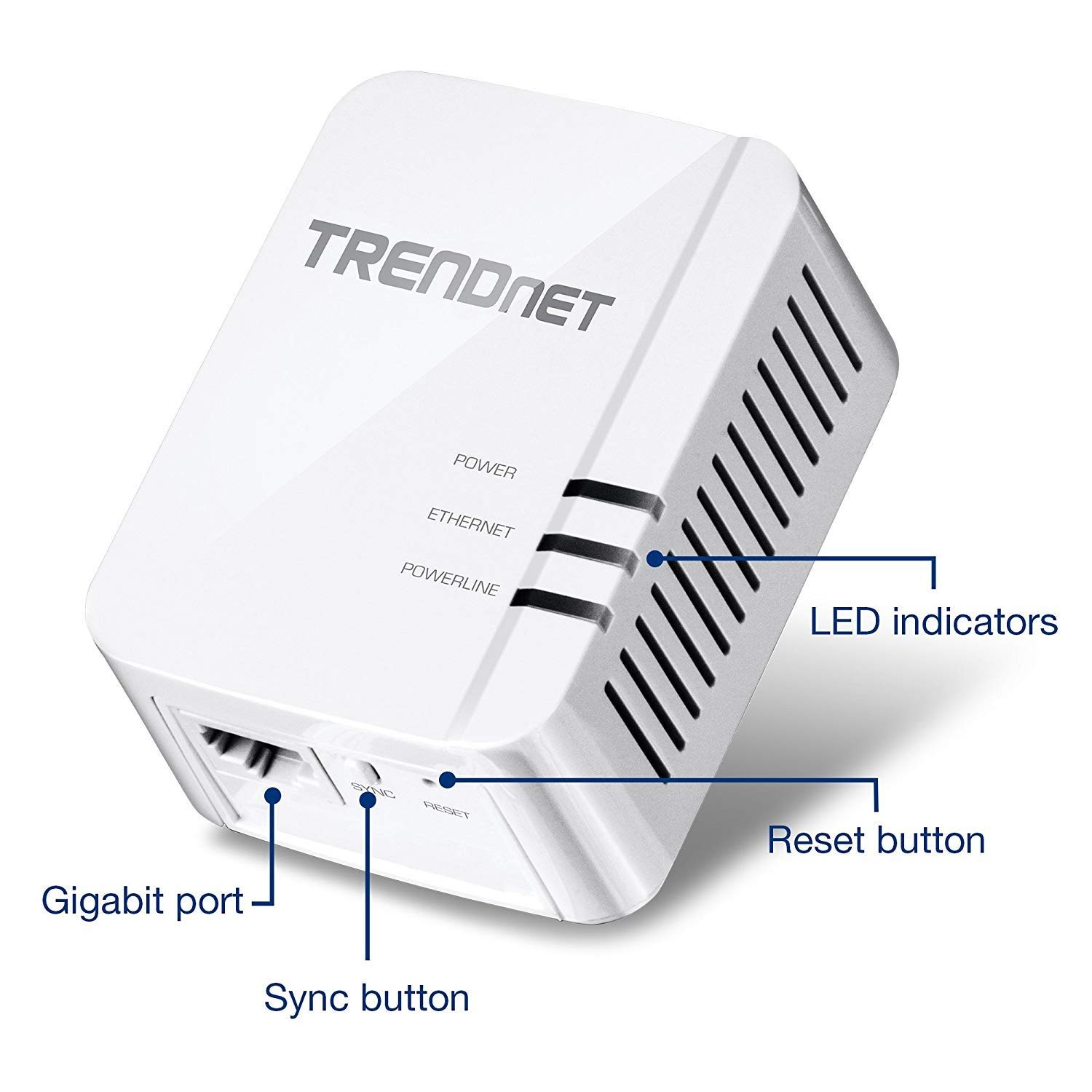 TRENDnet Powerline 1300 AV2 Adapter Kit, Includes 2 x TPL-422E