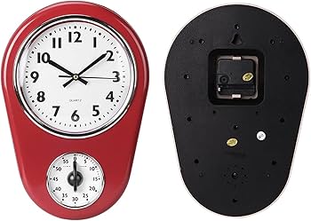 Amazon.com: Retro Kitchen Timer Wall Clock, Retro Digital Wall
