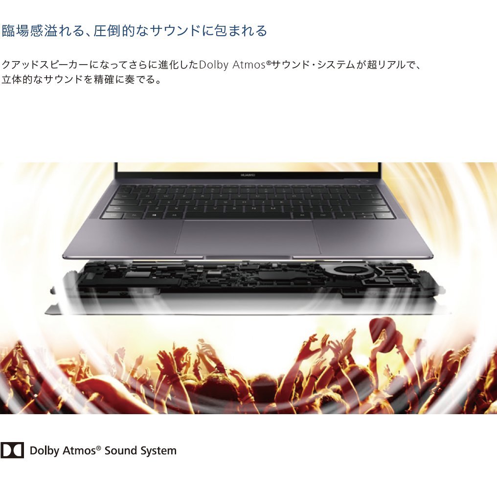 Amazon.co.jp: HUAWEI Matebook X Pro13.9インチ スペースグレーCore