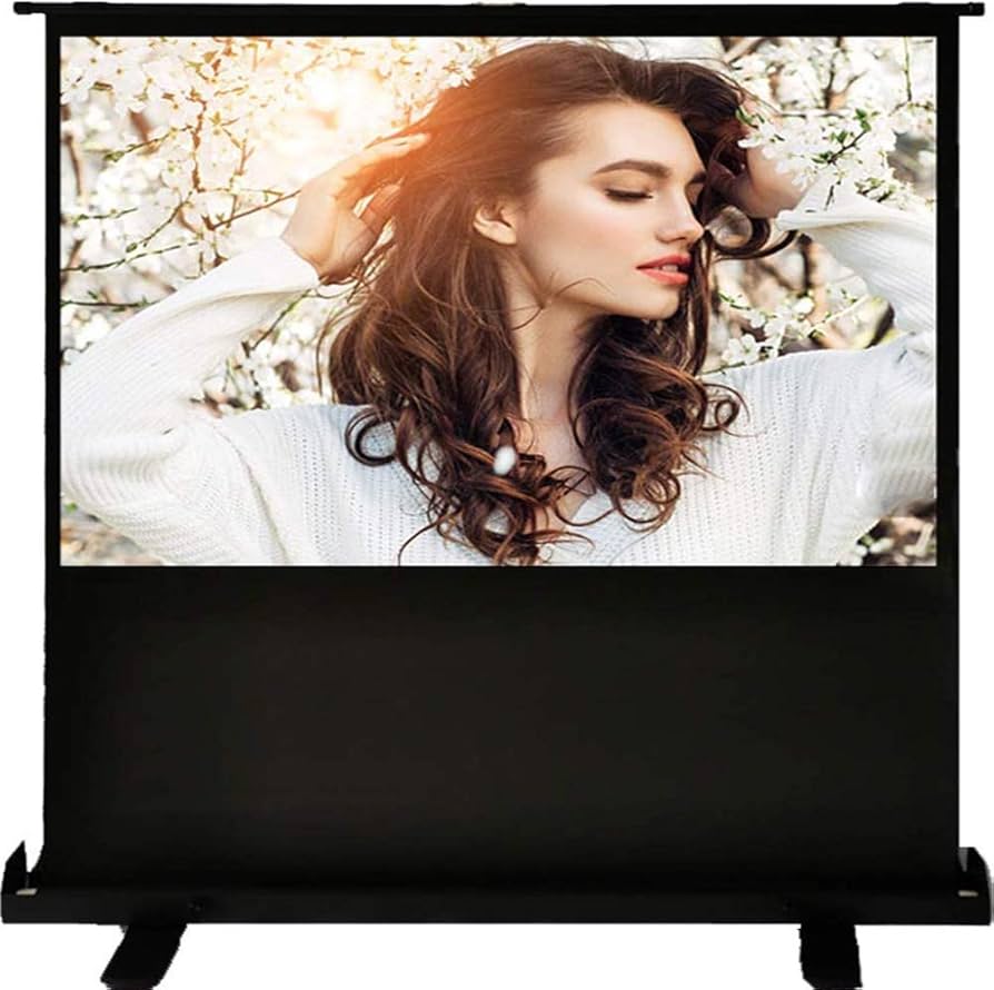 Amazon | 60インチ床置き型プロジェクタースクリーン 16：9 自立型携帯