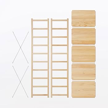 Amazon｜無印良品 パイン材ユニットシェルフ 大 幅58×奥行39.5×高さ