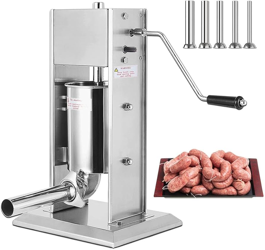 Amazon｜手動ソーセージ充填機、3L/5Lソーセージスタッファー