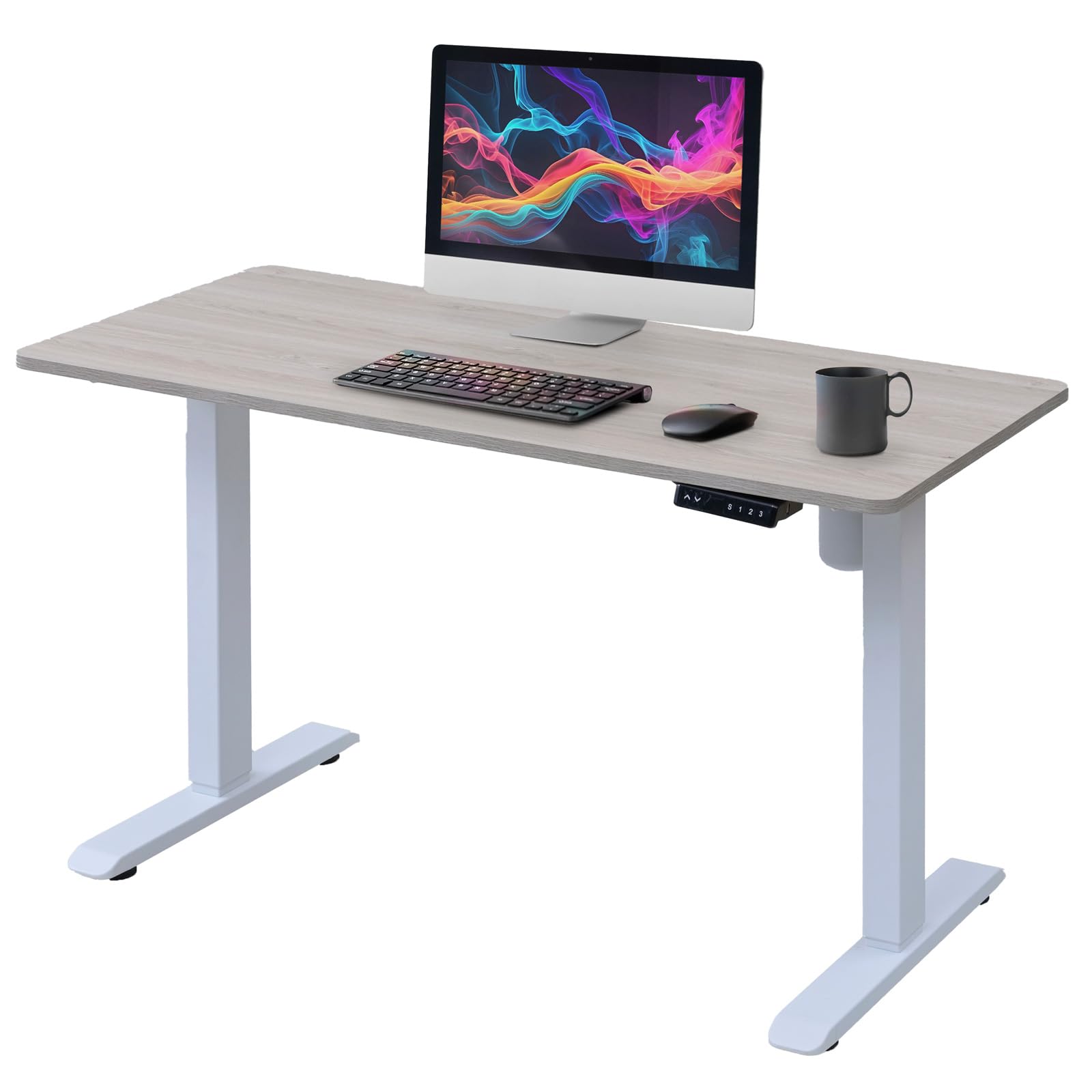 Amazon.co.jp: 山善(YAMAZEN) 昇降デスク 電動 昇降式デスク 一枚板