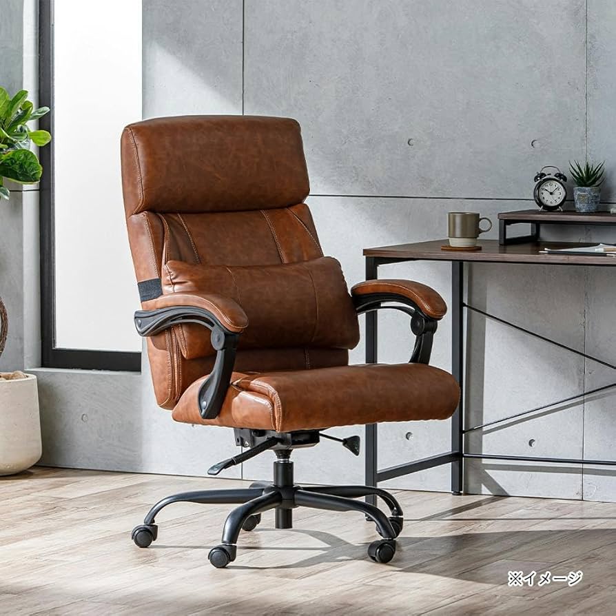 Amazon.co.jp: カインズ(CAINZ) ゆったりくつろげるオフィスチェアー