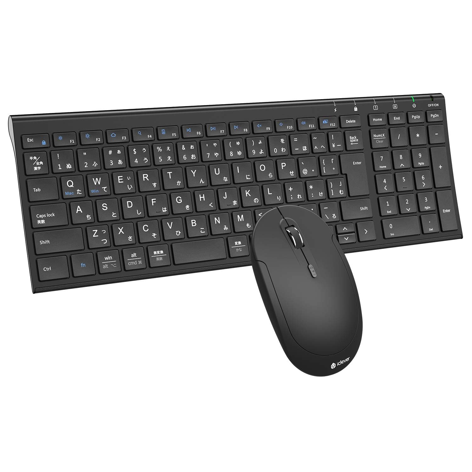 Amazon.co.jp: iClever キーボード ワイヤレス キーボード マウス